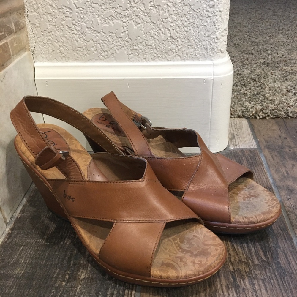 Brown Wedge Sandals
